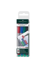 FABER CASTELL Overheadstift 4ST WV sort. FABER CASTELL 152604 M