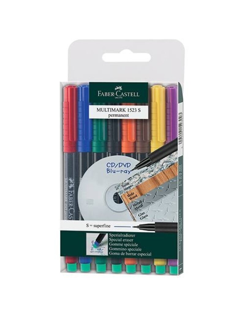 FABER CASTELL Overheadstift 8ST WF sortiert FABER CASTELL 152309 SF