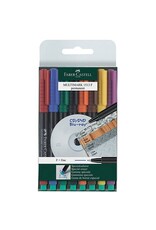 FABER CASTELL Overheadstift 8ST WF sortiert FABER CASTELL 151309 F