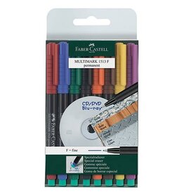 FABER CASTELL Overheadstift 8ST WF sortiert FABER CASTELL 151309 F