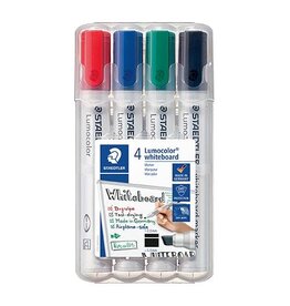 STAEDTLER Whiteboardmarkeretui 4ST sort. STAEDTLER 351 B WP4