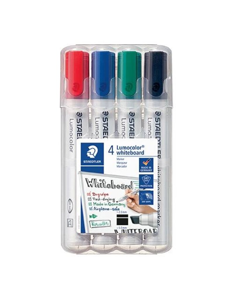 STAEDTLER Whiteboardmarkeretui 4ST sort. STAEDTLER 351 B WP4