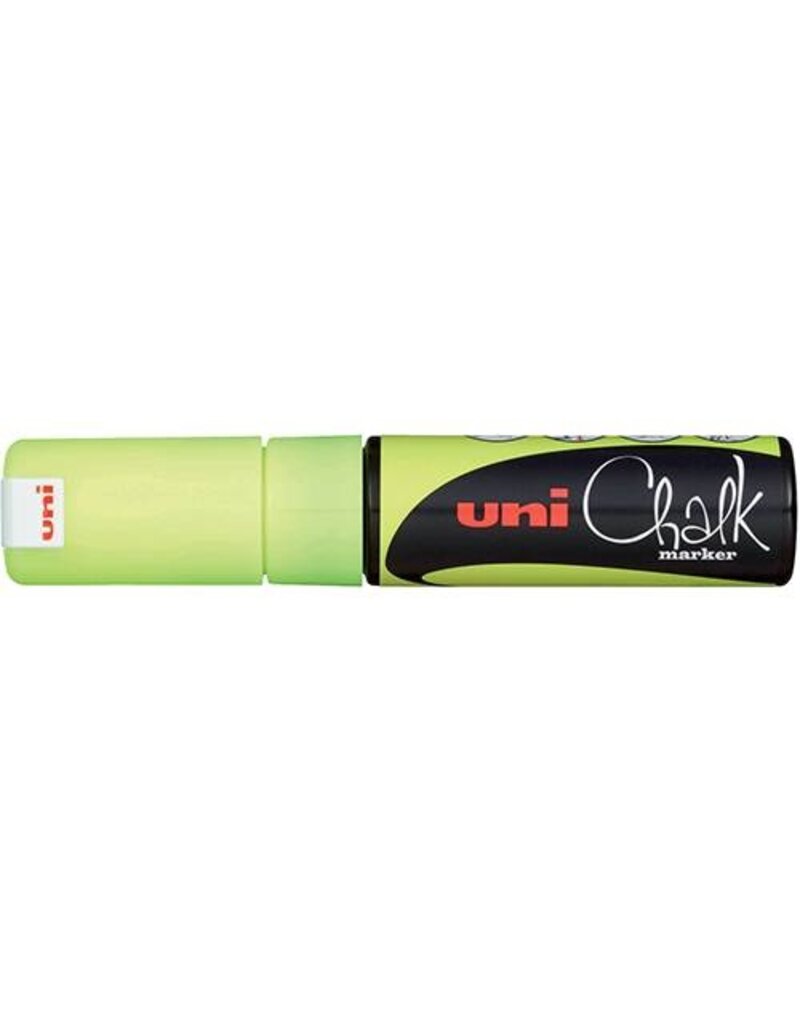 UNI-BALL Kreidemarker Uni Chalk gelb UNI-BALL 186407 Keilspitze
