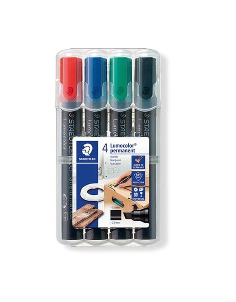 STAEDTLER Permanentmarker STAEDTLER 350 WP4 LUMOCOLOR