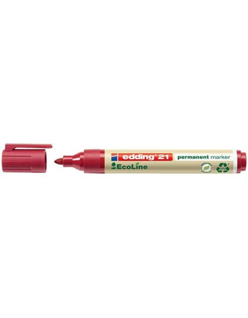 EDDING Permanentmarker EcoLine rot EDDING 21-002