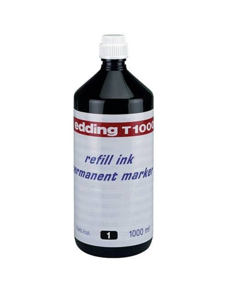 EDDING Nachfülltusche  schwarz EDDING T1000-001 1000ml