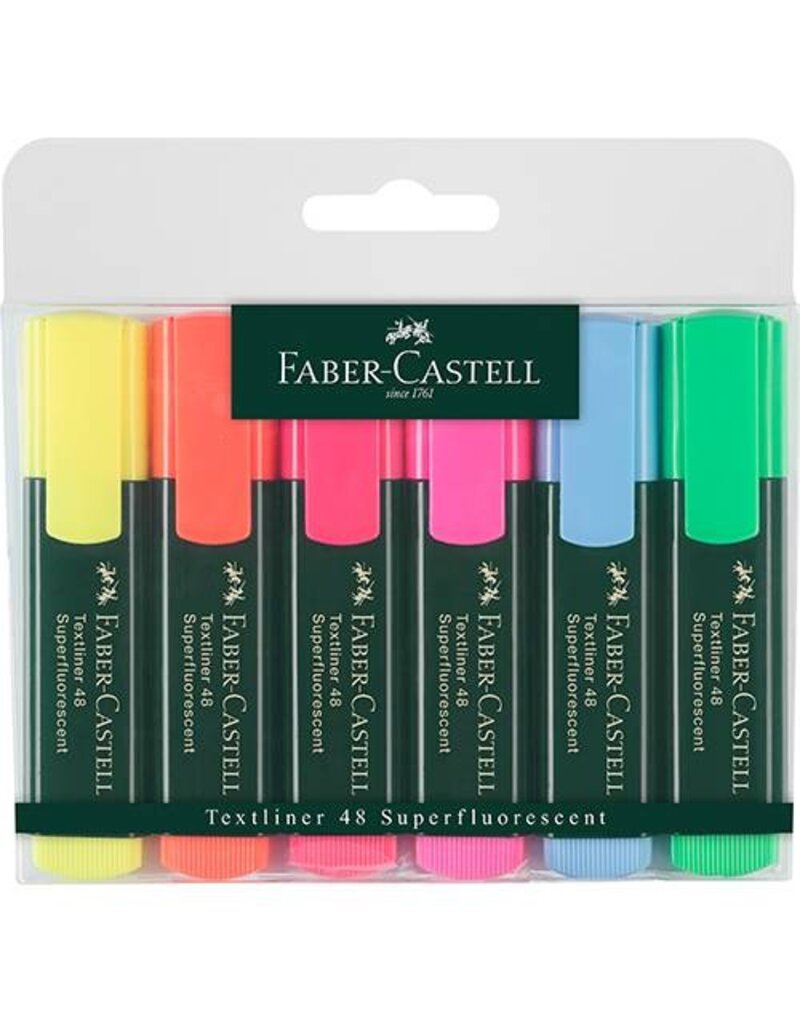 FABER CASTELL Textmarker 6ST sortiert FABER CASTELL 154806 48/6