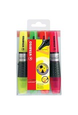 STABILO Textmarker Etui 4ST sort. STABILO 71/4 LUMINATOR