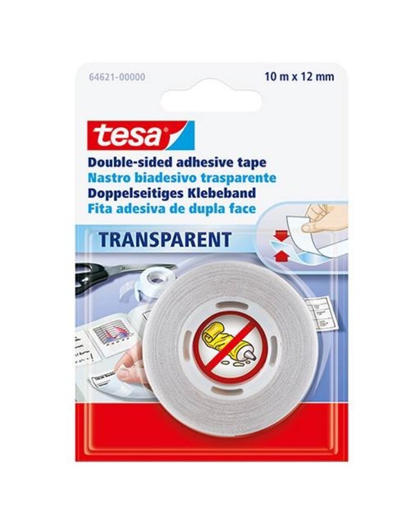 TESA Klebeband doppelseitig transparent TESA 64621-00000-04 12mm x10m