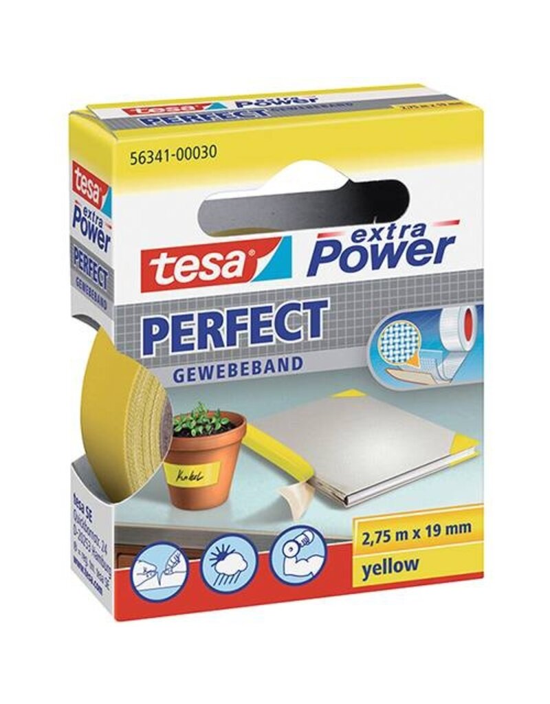TESA Gewebeband Perfect gelb TESA 56341-00030-03 19mmx2,75m