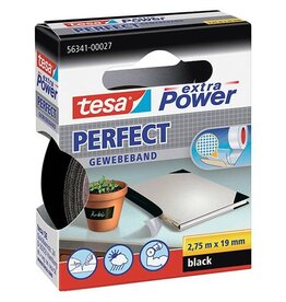 TESA Gewebeband Perfect schwarz TESA 56341-00027-03 19mmx2,75m