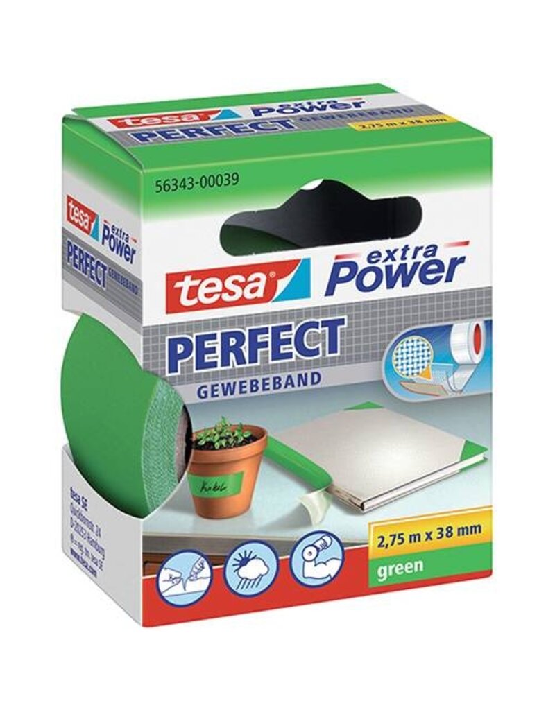 TESA Gewebeband Perfect grün TESA 56343-00039-03 38mmx2,75m