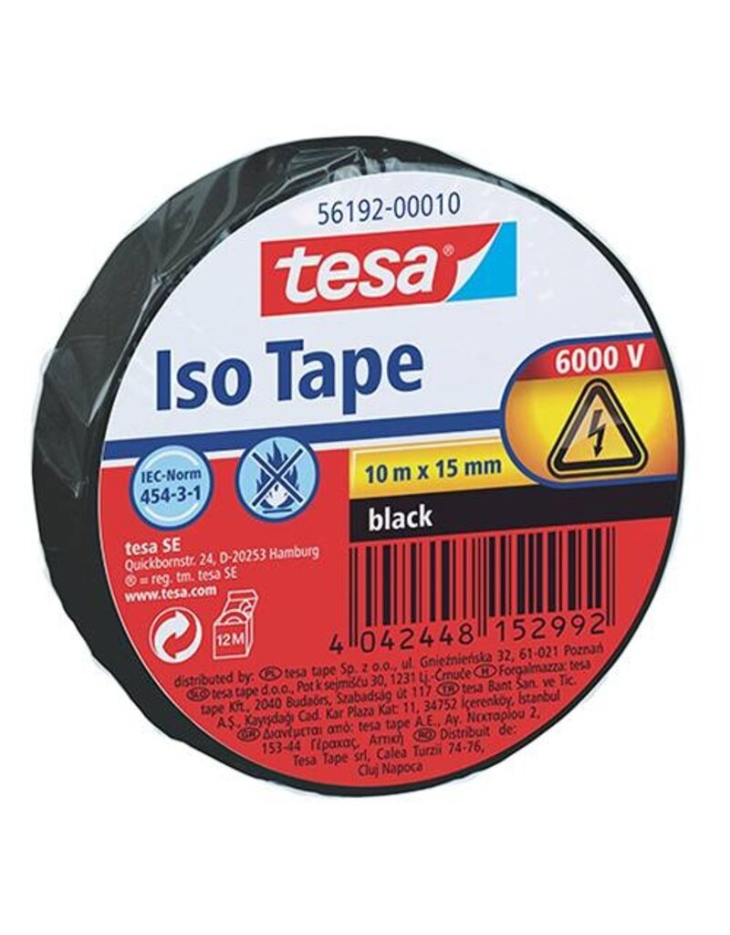 TESA Isolierband  schwarz TESA 56192-00010-22 15mm x10m