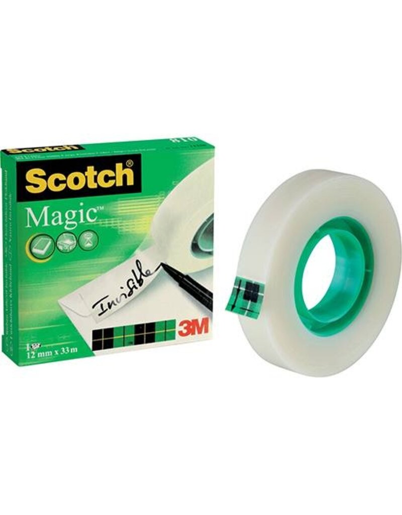 SCOTCH Klebeband unsichtbar transparent SCOTCH 810-1233R 12mm x33m