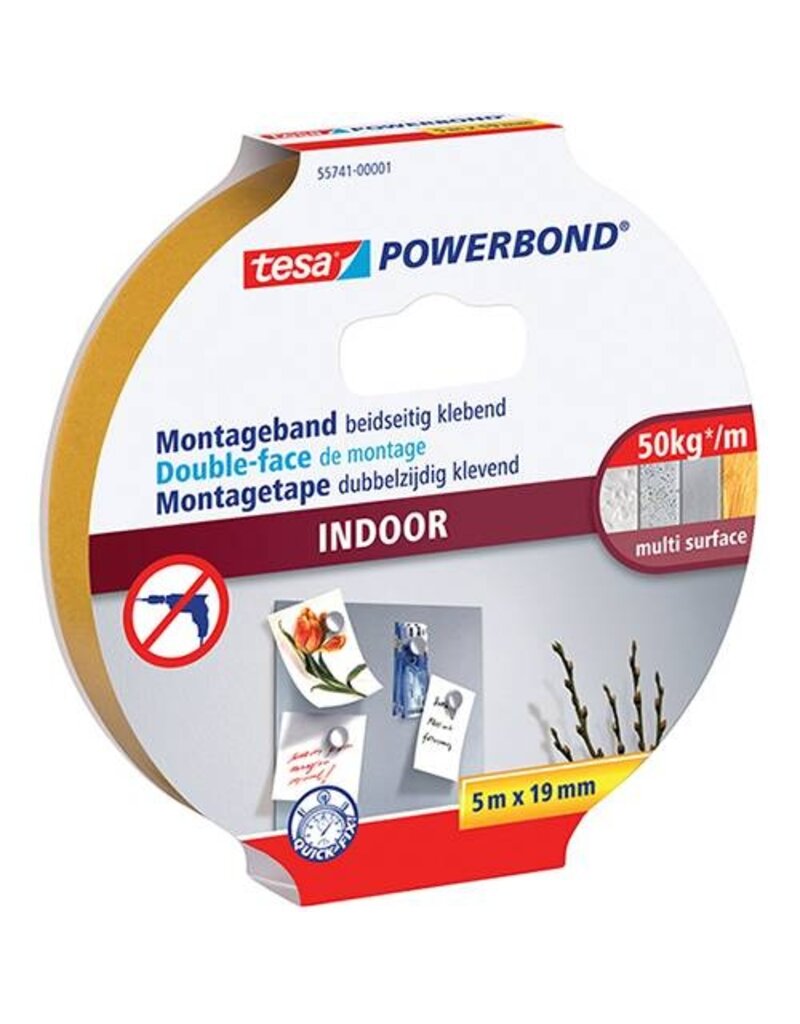 TESA Montageband Indoor TESA 55741-00001-03 19mm x5m