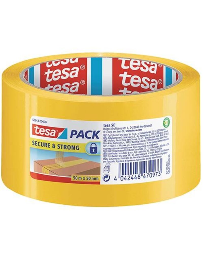 TESA Versiegelklebeband Secure gelb TESA 58643-00000-00 50mm x50m