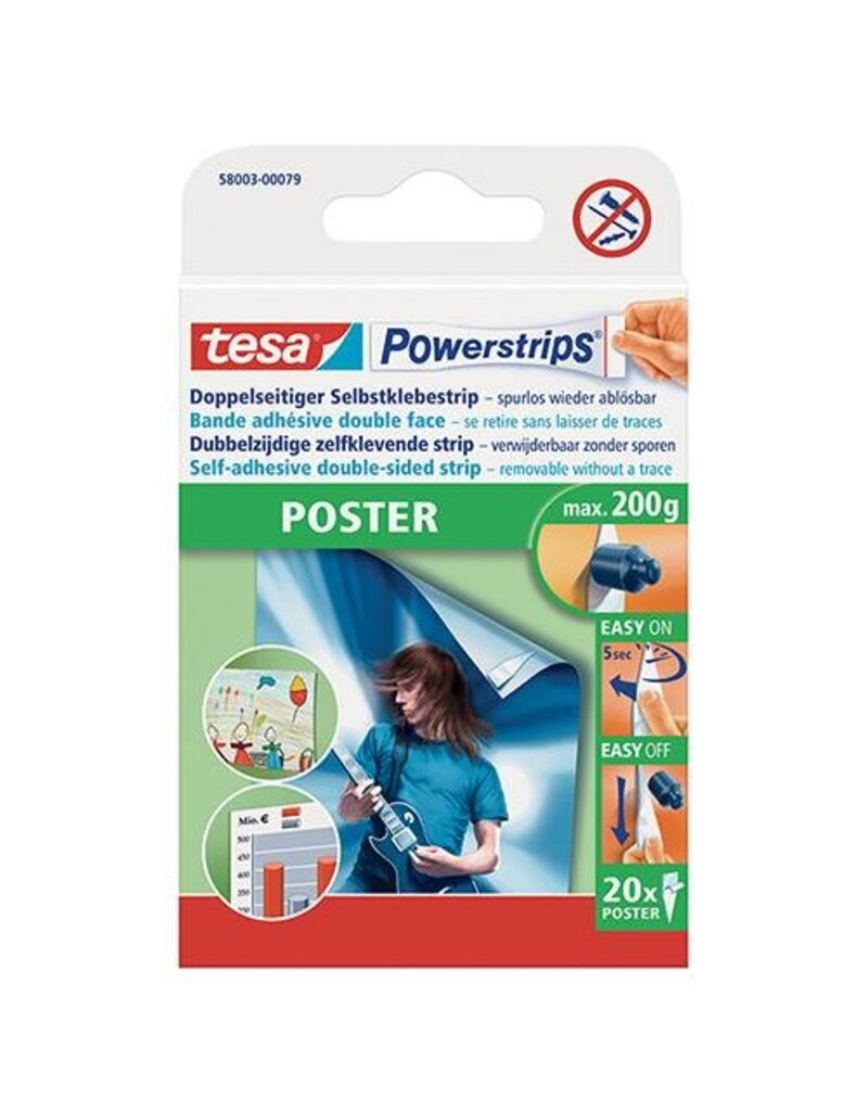 TESA Powerstrips 20ST 200g weiß TESA 58003-00079-04 Poster200g