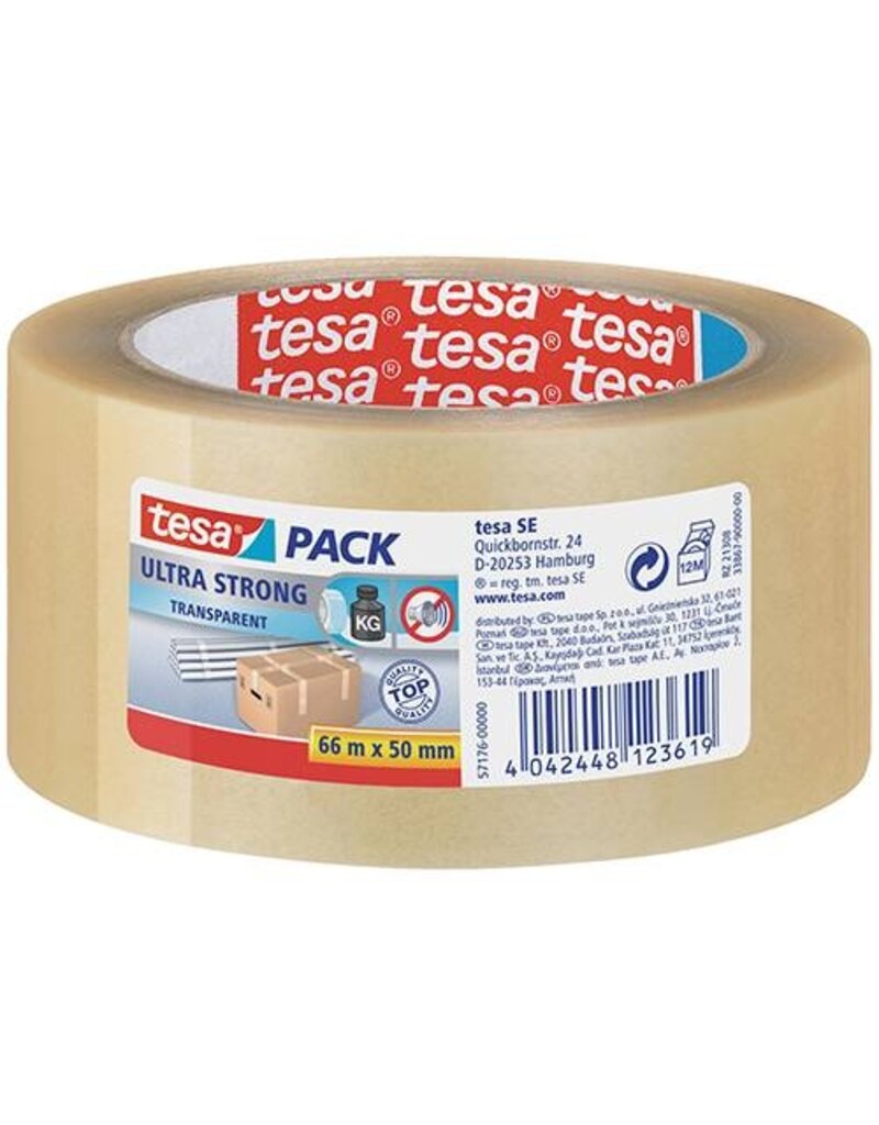 TESA Verpackungsband PVC strong transparent TESA 57176-00000-08 50mm x66m