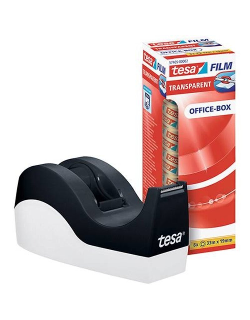 TESA Tischabroller +8RL transp schwarz/weiß TESA 53916-00000-00 19mm x33m