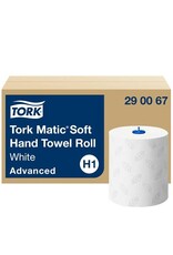 TORK Rollenhandtuch 2-lagig weiß TORK 290067 Sys. H1  150m