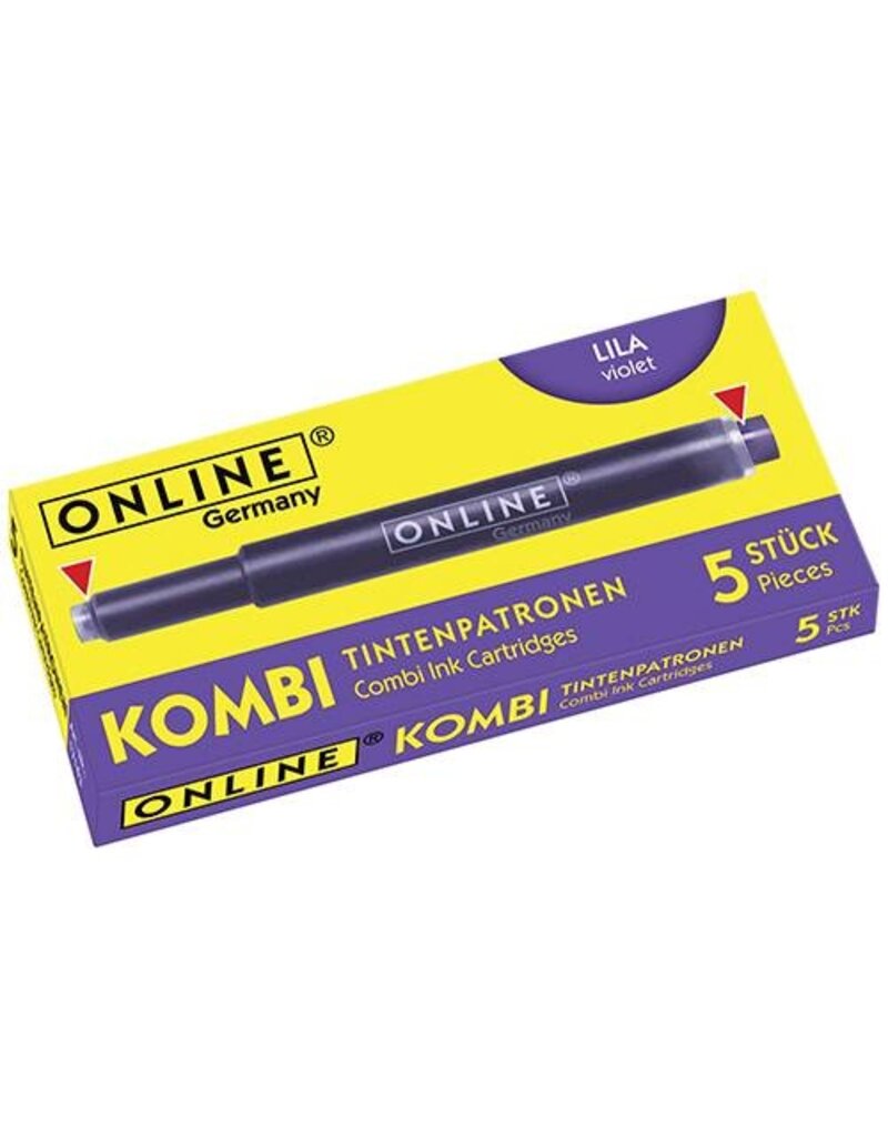 ONLINE Tintenpatrone 5ST violett ONLINE 17143/12