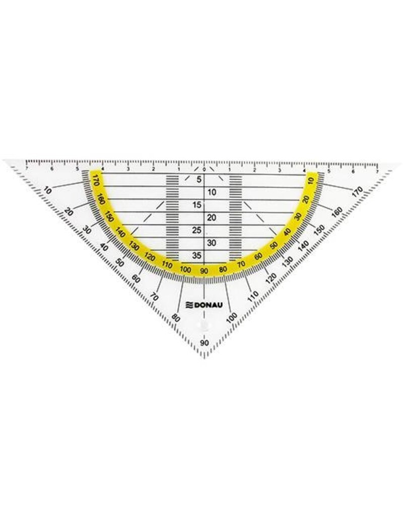 DONAU Geometriedreieck  16 cm DONAU 4210001-00   O.Griff