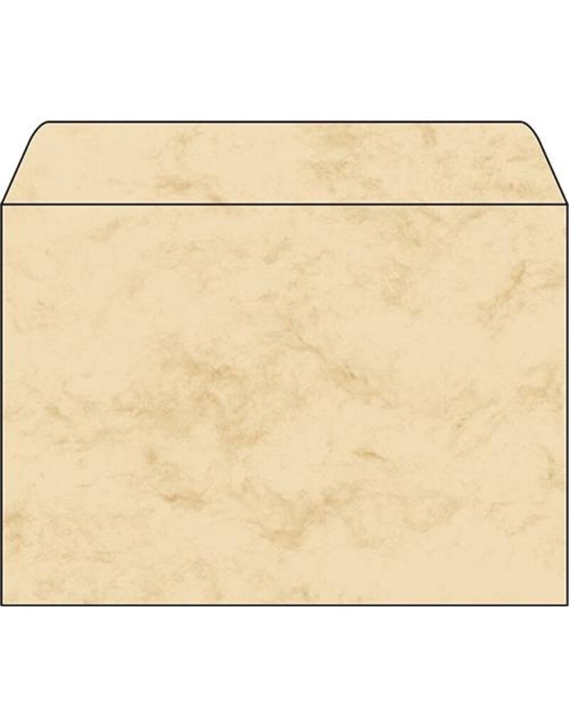 SIGEL Design Kuvert C5 25ST beige SIGEL DU203 Marmor 90g