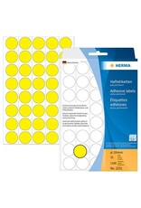 HERMA Haftetiketten D19mm gelb HERMA 2251 Farbpunkte