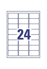 AVERY ZWECKFORM Folienetiketten 63,5x33,9 weiß AVERY ZWECKFORM L7912-10 Ultra-Res.