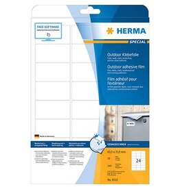 HERMA Folienetiketten 63,5x33,9 weiß HERMA 9532 Outdoor