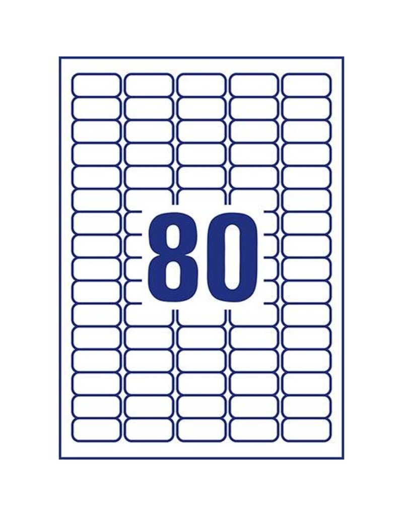 AVERY ZWECKFORM Universaletiketten 35,6x16,9 weiß AVERY ZWECKFORM L4732REV-100 ablösbar