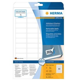 HERMA Universaletiketten 35,6x16,9 weiß HERMA 10003 ablösbar