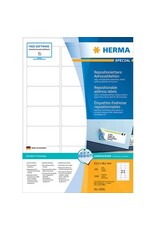 HERMA Universaletiketten 63,5x38,1 weiß HERMA 10301 ablösbar