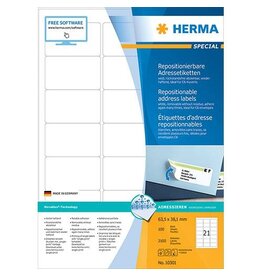 HERMA Universaletiketten 63,5x38,1ws HERMA 10301 ablösbar