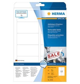 HERMA Universaletiketten 88,9x46,6 weiß HERMA 10010 ablösbar