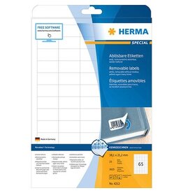 HERMA Universaletiketten 38,1x21,2 weiß HERMA 4212 ablösbar