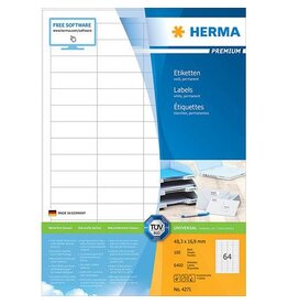 HERMA Universaletiketten 48,3x16,9 weiß HERMA 4271