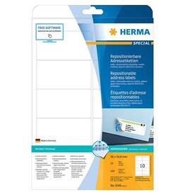 HERMA Universaletiketten 96x50,8 weiß HERMA 4349 ablösbar