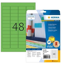 HERMA Universaletiketten 45,7x21,2 grün HERMA 4369