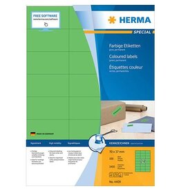 HERMA Universaletiketten 70x37 grün HERMA 4409 100 Blatt