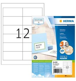 HERMA Universaletiketten 97,0x42,3 weiß HERMA 4669