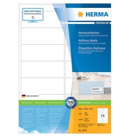 HERMA Universaletiketten 99,1x38,1 weiß HERMA 4678