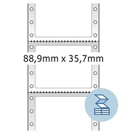 HERMA Lochrandetiketten 88,9x35,7 weiß HERMA 8211 1-bahnig