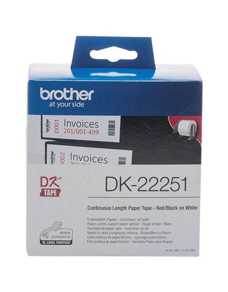 Brother Thermoetikette 62mmx15,24m weiß BROTHER DK22251