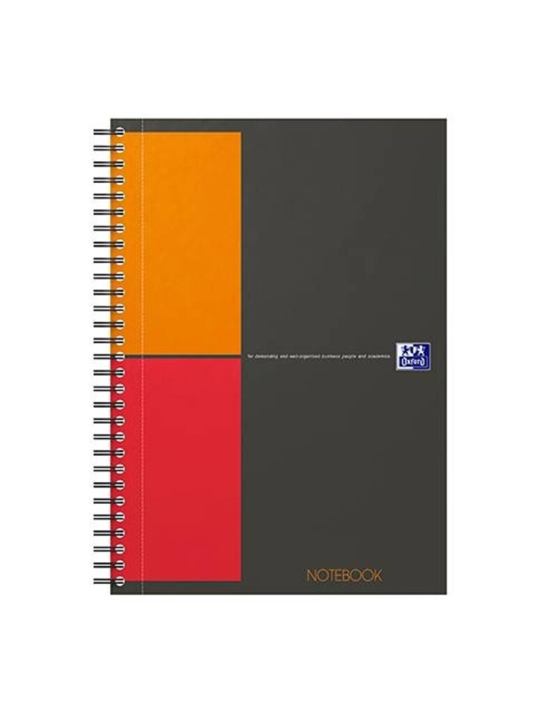 OXFORD Collegeblock B5/80BL kariert 5mm grau OXFORD 400080784 International Notebook