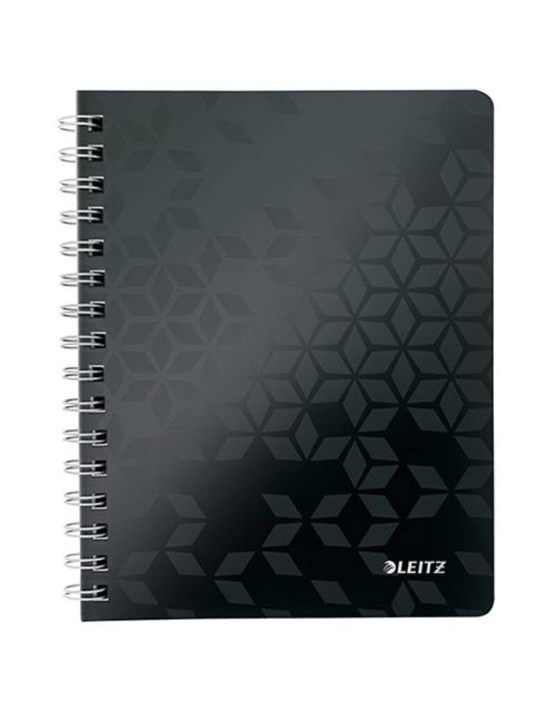 LEITZ Collegeblock WOW A4 kariert schwarz LEITZ 4638-00-95 80 Blatt