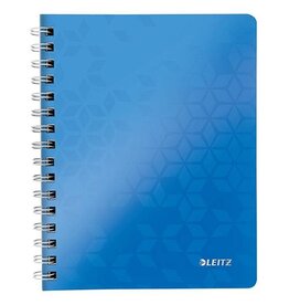 LEITZ Collegeblock WOW A4 kar blau metallic LEITZ 4638-00-36 80 Blatt