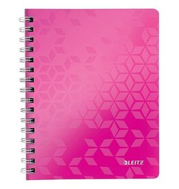 LEITZ Collegeblock WOW A4 kar pink metallic LEITZ 4638-00-23 80 Blatt