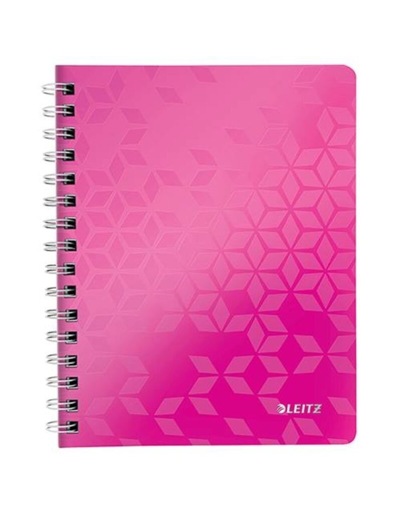 LEITZ Collegeblock WOW A5 kariert pink LEITZ 4641-00-23 80 Blatt