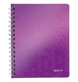 LEITZ Collegeblock WOW A5 kar violett metallic LEITZ 4641-00-62 80 Blatt